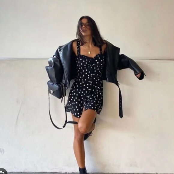 Realisation Par The Julia Dress in Polka Dot - Picture 2 of 5